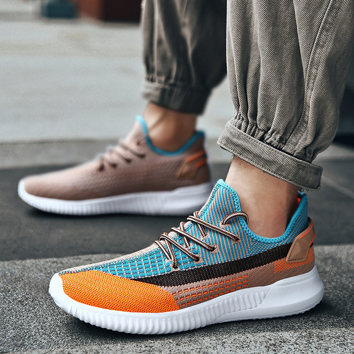 Herre Åndbare Orange Sneakers