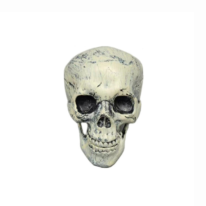 Halloween uhyggelige dekorationslys til haven, orange og sorte farver, realistisk design, skaber en skræmmende atmosfære.