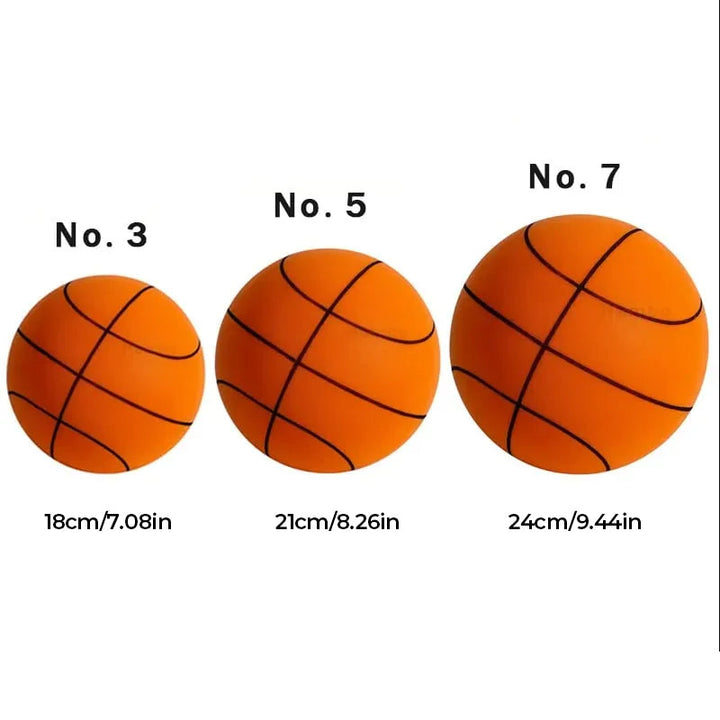 Stille basketbold af PU-skum, levende farver, perfekt til indendørs træning, blød bounce, fås i forskellige størrelser.