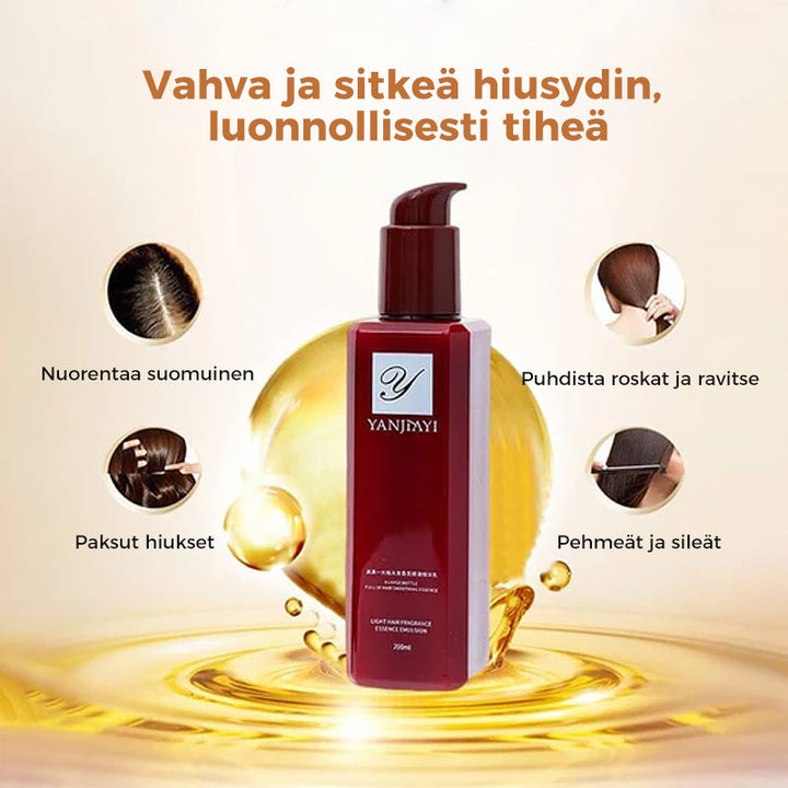 Hårserum til glatte lokker i klar flaske. Hårplejeserum til alle hårtyper.