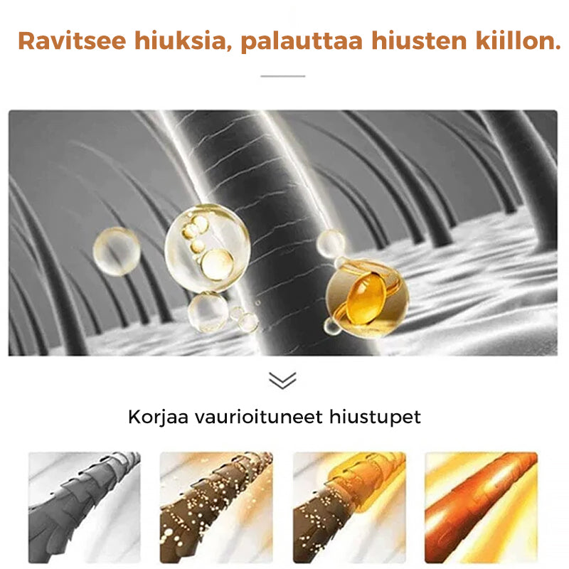 Hårserum til glatte lokker i klar flaske. Hårplejeserum til alle hårtyper.