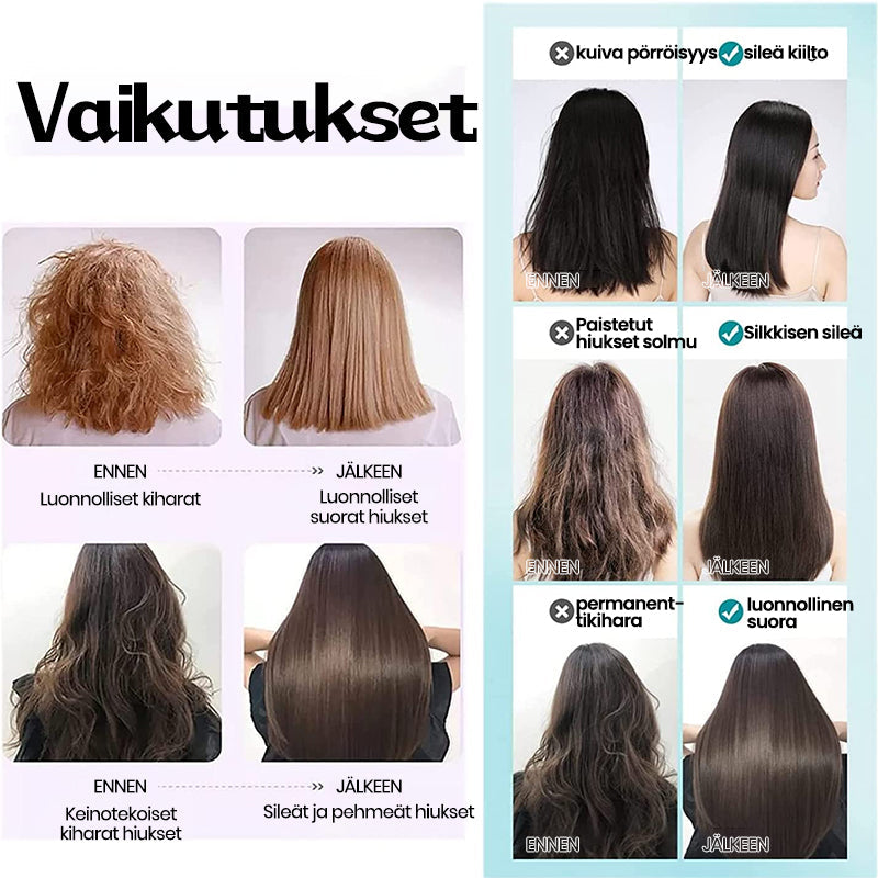 Hårglattecreme krukke, hvid baggrund, skønhedspleje, glatter og giver glans til håret uden varme.