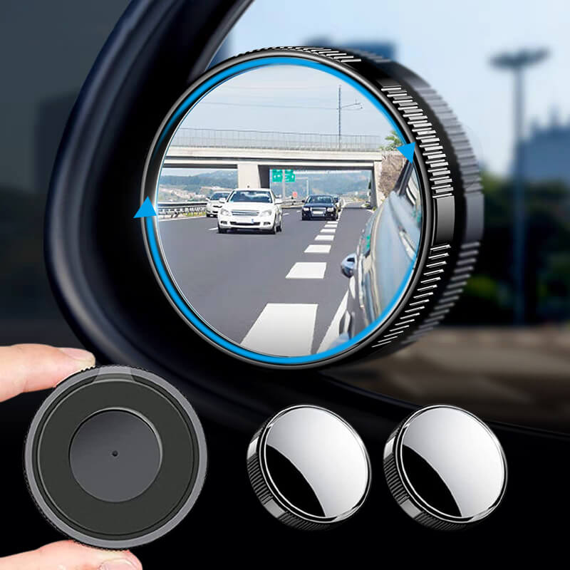 Hopea 360° säädettävä kuolleen kulman peili autoihin, helppo asentaa ilman työkaluja, parantaa näkyvyyttä ja turvallisuutta.