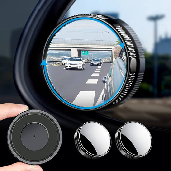 Hopea 360° säädettävä kuolleen kulman peili autoihin, helppo asentaa ilman työkaluja, parantaa näkyvyyttä ja turvallisuutta.