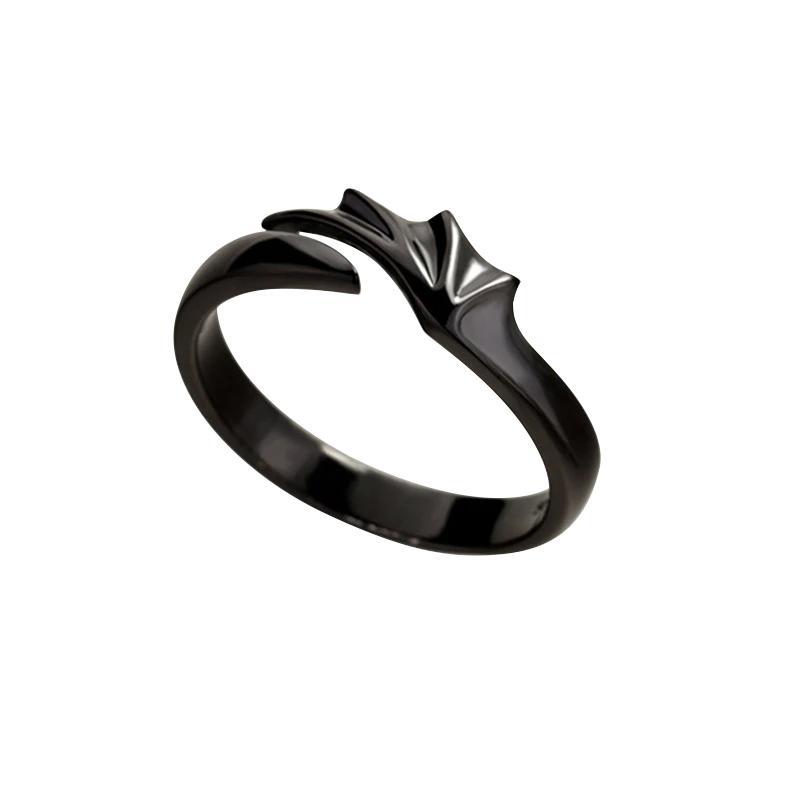 Sølv par-ringe, hvid og sort, symboliserer lysets og mørkets modsætning.
