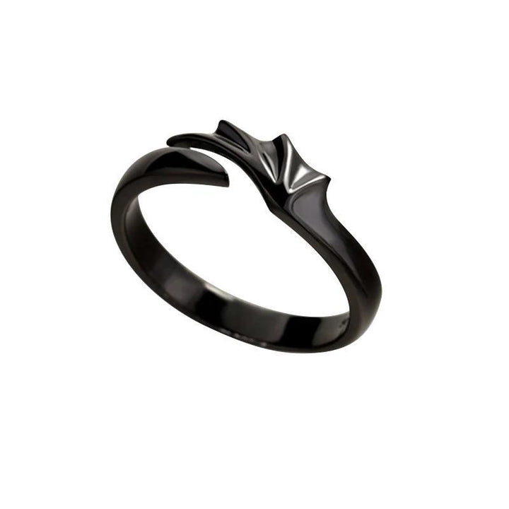 Sølv par-ringe, hvid og sort, symboliserer lysets og mørkets modsætning.