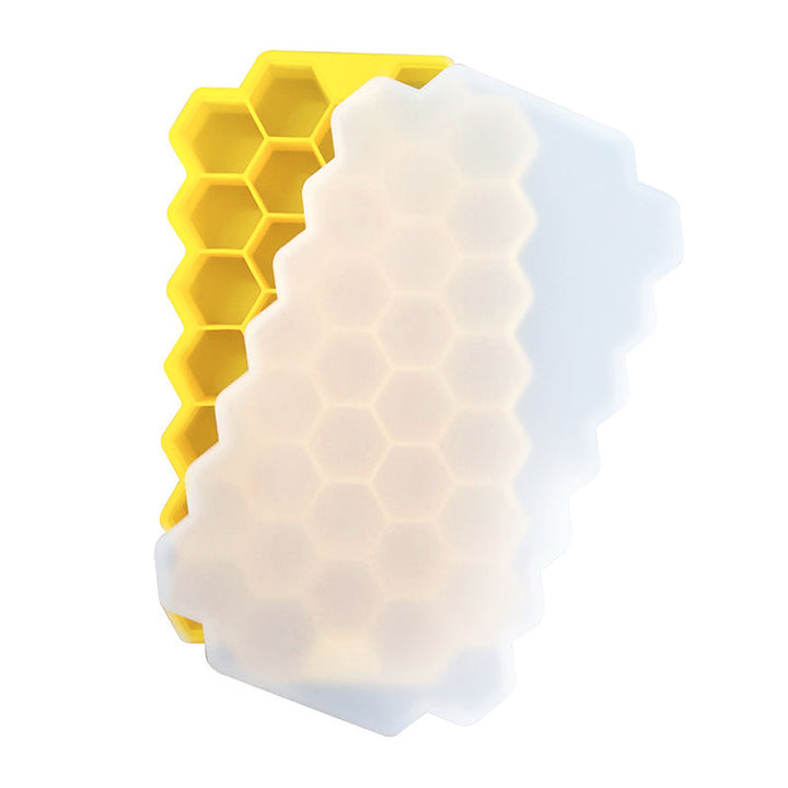 Fleksibel honeycomb isform i blå, stabelbar, blød silikone, pladsbesparende, til hjemmet