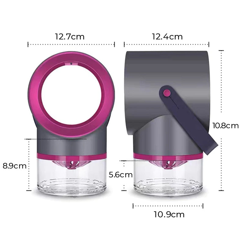 Hygiejnisk sort/hvid myggelampe, moderne design, lydløs, effektiv LED-UV-lys, hjemmets insektbekæmper.