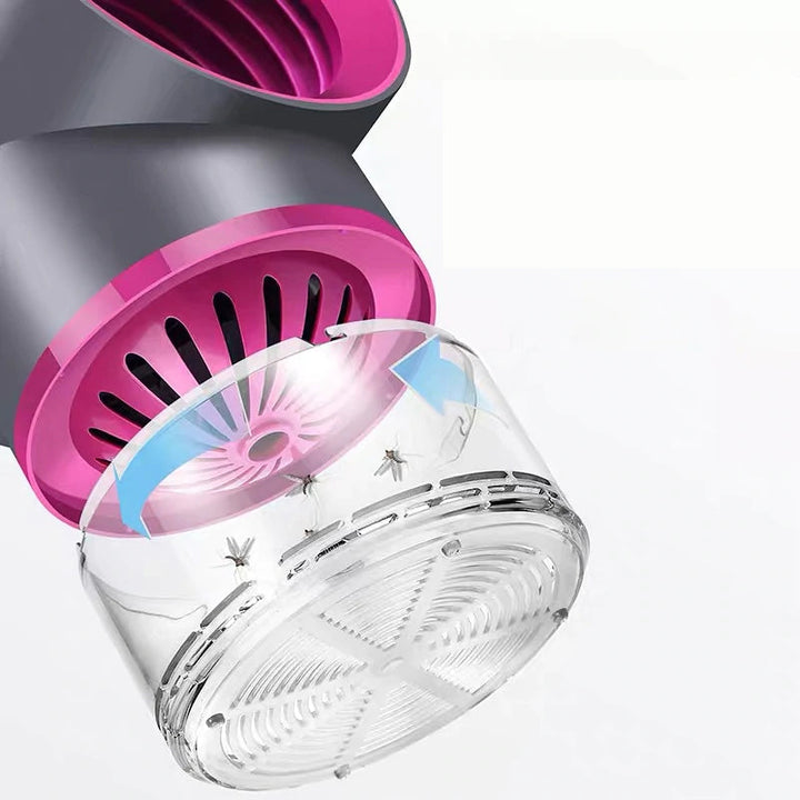 Hygiejnisk sort/hvid myggelampe, moderne design, lydløs, effektiv LED-UV-lys, hjemmets insektbekæmper.