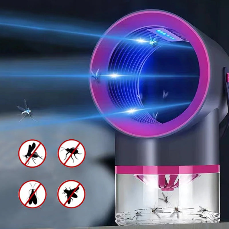 Hygiejnisk sort/hvid myggelampe, moderne design, lydløs, effektiv LED-UV-lys, hjemmets insektbekæmper.