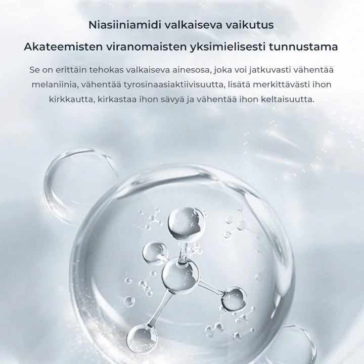 Lysnende ansigtsrens, hvid tube med grønne detaljer, velegnet til alle hudtyper.
