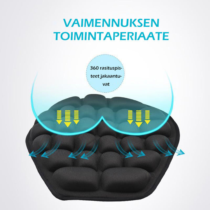 Ventileret motorcykel 3D-sædepude, ergonomisk design til mænd og kvinder, forbedrer kørekomfort og vibrationsdæmpning