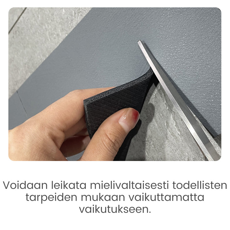 Absorberende måtte til vandhane, grå; holdbart gummi, gummibund; alsidig, tørrer hurtigt, tilføjer personlighed.
