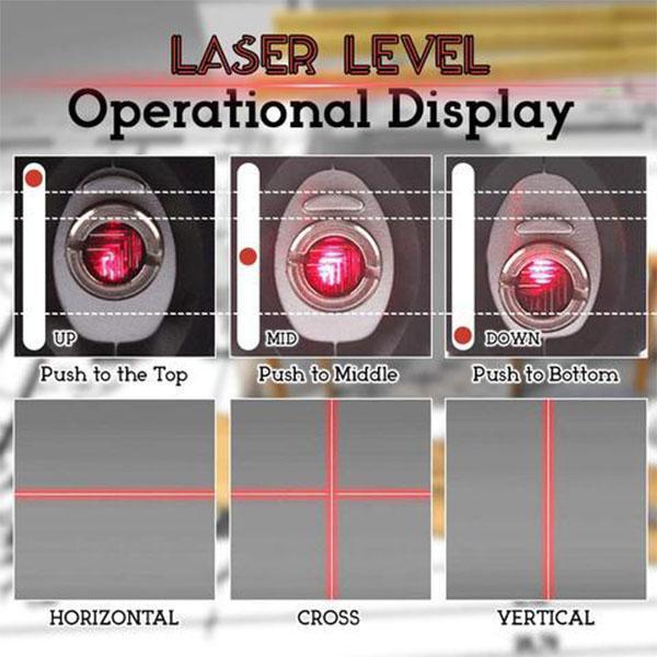 Innovativt 4-i-1 lasermåleværktøj til hjemmebrug, et præcist og kompakt værktøj med målebånd og vaterpas.