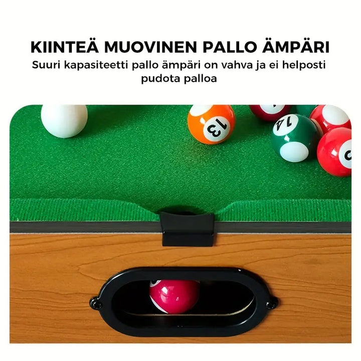 Interaktivt katte-biljardbord legetøj, kompakt, med fløjlsblød dug og MDF-ramme, et must-have kæledyrstilbehør.