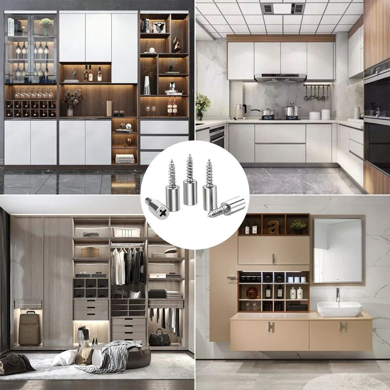 Selvskærende metal hyldebeskyttere, robuste, støvtætte hætter, nem installation, maks bæreevne 20 kg.