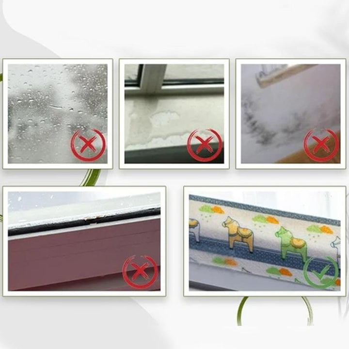 Selvklæbende tætningsbånd: vandtæt, fugtbestandigt, kan skæres, fiberdug, velegnet til køkken og badeværelse