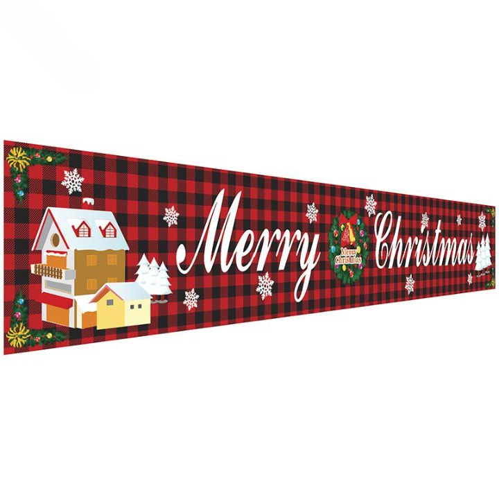 Merry Christmas Suurikokoinen Ulkobanneri