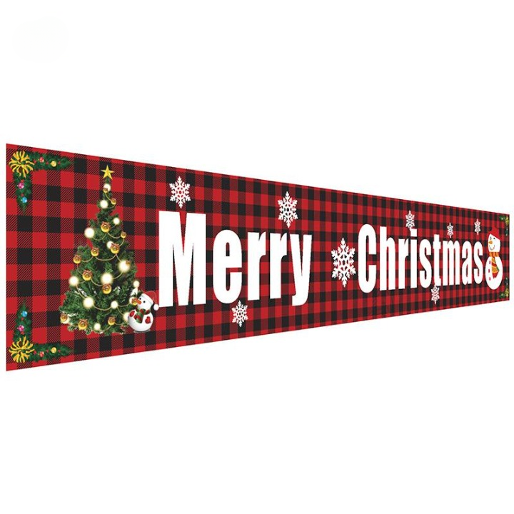 Merry Christmas Suurikokoinen Ulkobanneri