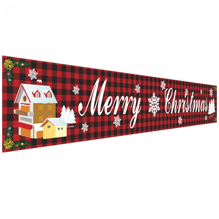 Merry Christmas Suurikokoinen Ulkobanneri