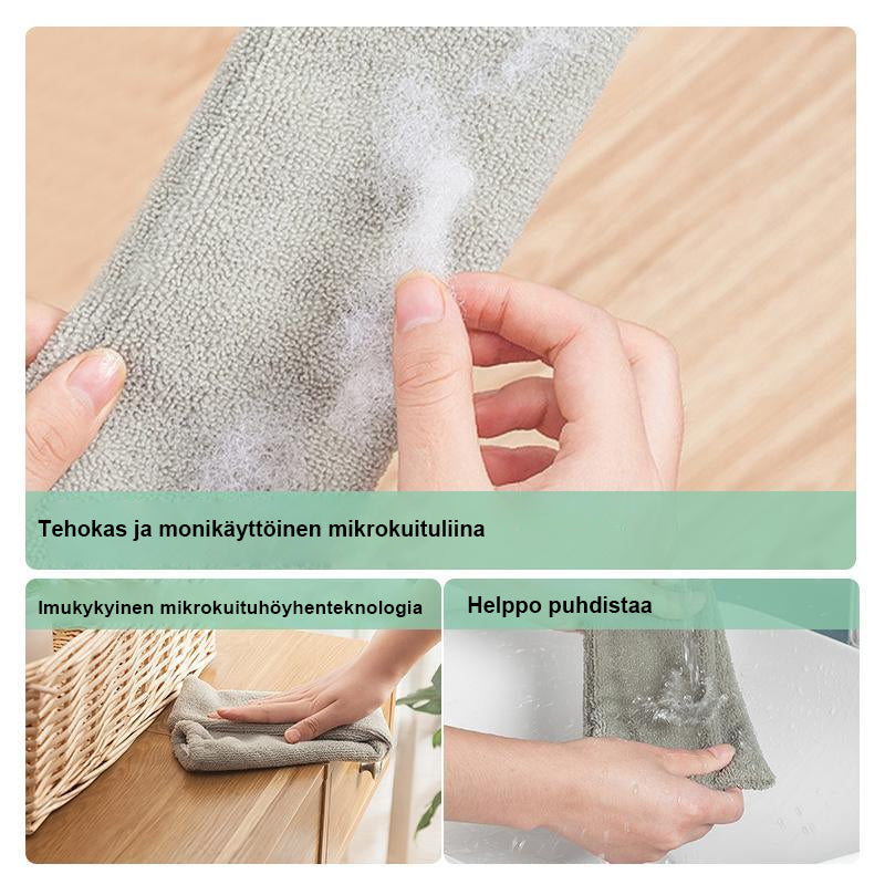 Fleksibelt mikrofiber støvsværd bøjes til utilgængelige steder, til rengøring af hjemmet uden kemikalier.