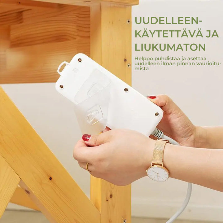 Selvklæbende, dobbeltsidede, gennemsigtige kroge, holdbart og diskret design til hjemmet, multifunktionelle og genanvendelige
