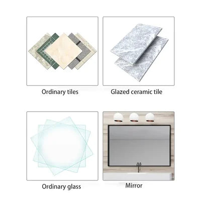 Bærbar 2-i-1 glas- og keramisk fliseskærer, kompakt og let, til DIY-projekter, ergonomisk design.