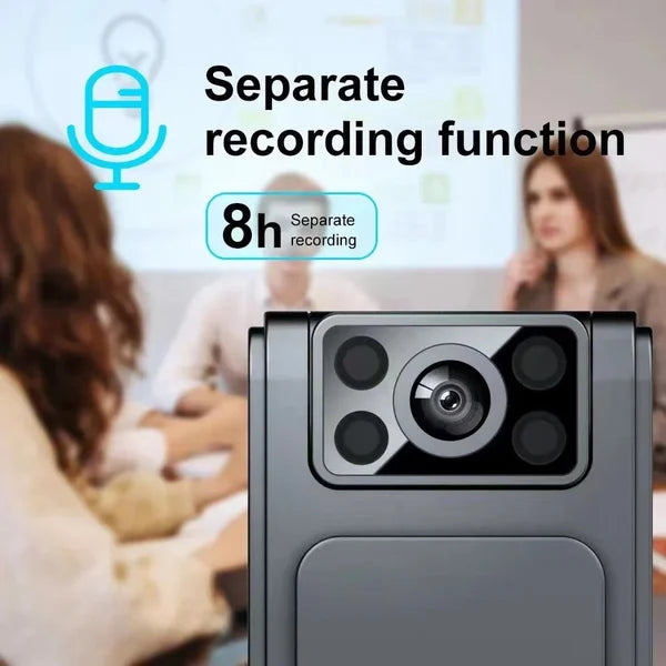 "Kannettava HD1080P mini kamera, pieni, huomaamaton, laajakulma 130°, yönäkö, monikulmainen kuvaus, täydellinen matkakumppani
