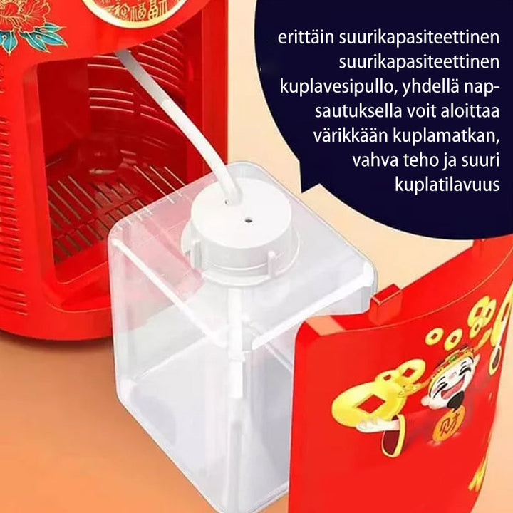 Bærbar fyrværkeri boblemaskine, der producerer farverige bobler, til børn og voksne, med 20 huller.