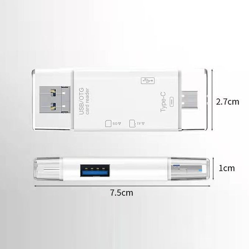 Bærbar holdbar dataoverføringsenhed, hvid/sort, kompakt og let, opdateret ergonomisk design, teknologigadget.