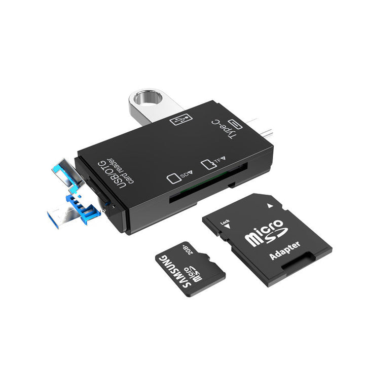 Bærbar holdbar dataoverføringsenhed, hvid/sort, kompakt og let, opdateret ergonomisk design, teknologigadget.