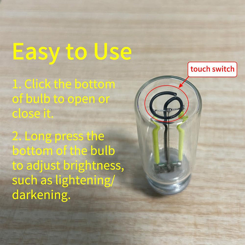 Bærbar LED Glas Natlampe med Berøringskontrol, strømlinet design, USB-tilslutning, flerfarvet belysning, brug i soveværelse.