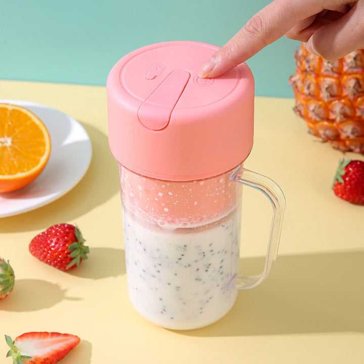 Kannettava ladattava mehustaja, tehokas ja kompakti, musta, 6-teräinen, BPA-vapaa, 420 ml kapasiteetti, teknologia ja gadgeti