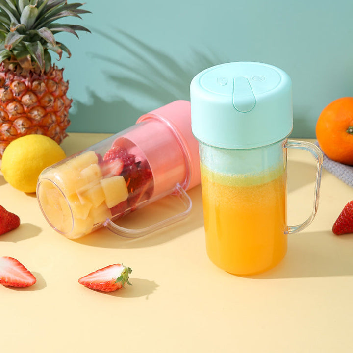 Kannettava ladattava mehustaja, tehokas ja kompakti, musta, 6-teräinen, BPA-vapaa, 420 ml kapasiteetti, teknologia ja gadgeti