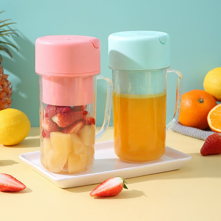 Kannettava ladattava mehustaja, tehokas ja kompakti, musta, 6-teräinen, BPA-vapaa, 420 ml kapasiteetti, teknologia ja gadgeti