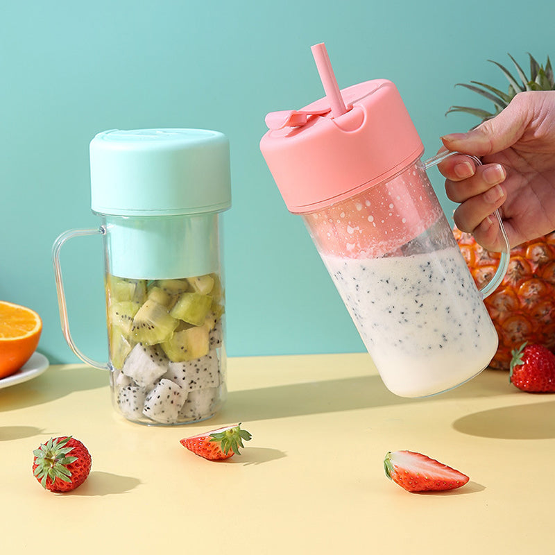 Kannettava ladattava mehustaja, tehokas ja kompakti, musta, 6-teräinen, BPA-vapaa, 420 ml kapasiteetti, teknologia ja gadgeti