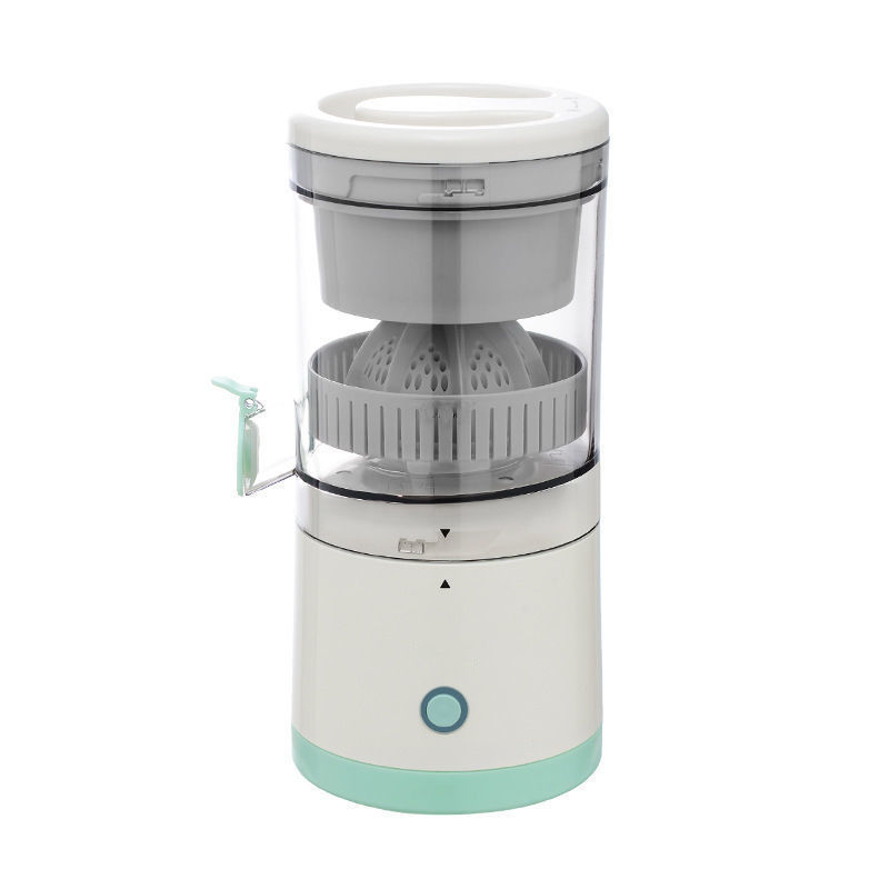Bærbar trådløs juicer, hvid, USB-opladelig, til frugt og grønt. Kompakt, effektiv, BPA-fri.