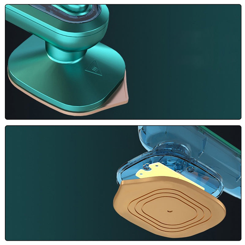 Bærbar mini dampstrygejern: Kompakt design, 360° dampning, 60 ml tank, velegnet til silke, bomuld og linned.