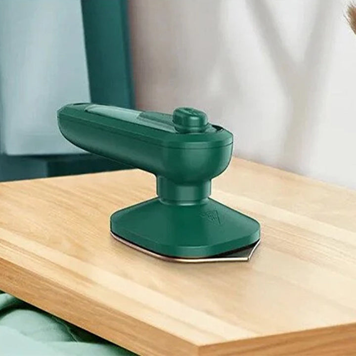 Bærbar mini dampstrygejern: Kompakt design, 360° dampning, 60 ml tank, velegnet til silke, bomuld og linned.