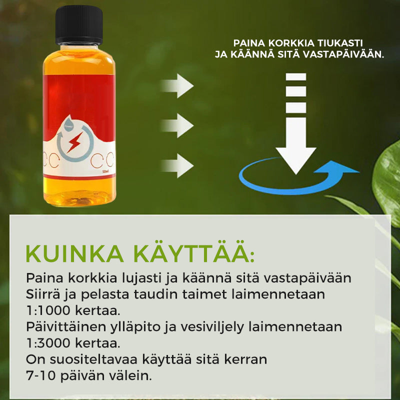 Plante Booster til Rodvækst i grøn flaske, fremmer rodvækst og et sundt havevækstmiljø.