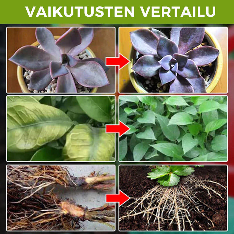 Plante Booster til Rodvækst i grøn flaske, fremmer rodvækst og et sundt havevækstmiljø.