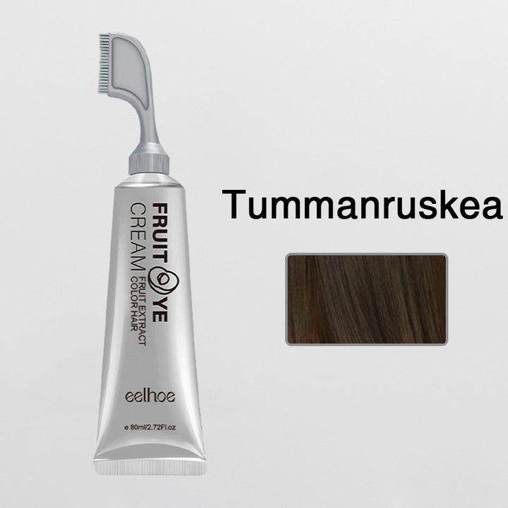 Vegetabilsk hårfarve til kvinder, kastanjebrun, 80 ml, uden hydrogenperoxid, naturlig og sikker farvning.
