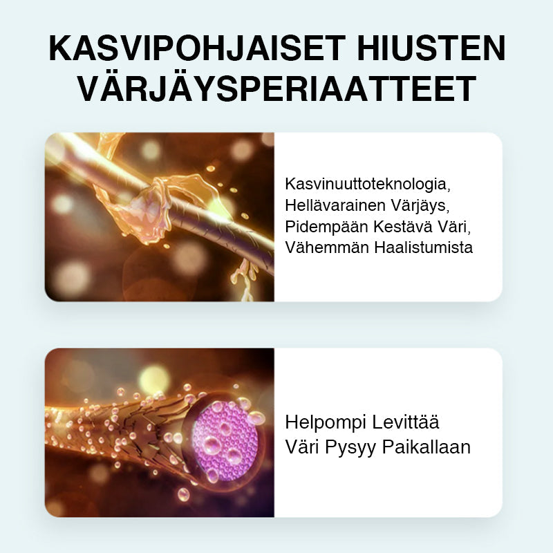 Vegetabilsk hårfarve til kvinder, kastanjebrun, 80 ml, uden hydrogenperoxid, naturlig og sikker farvning.