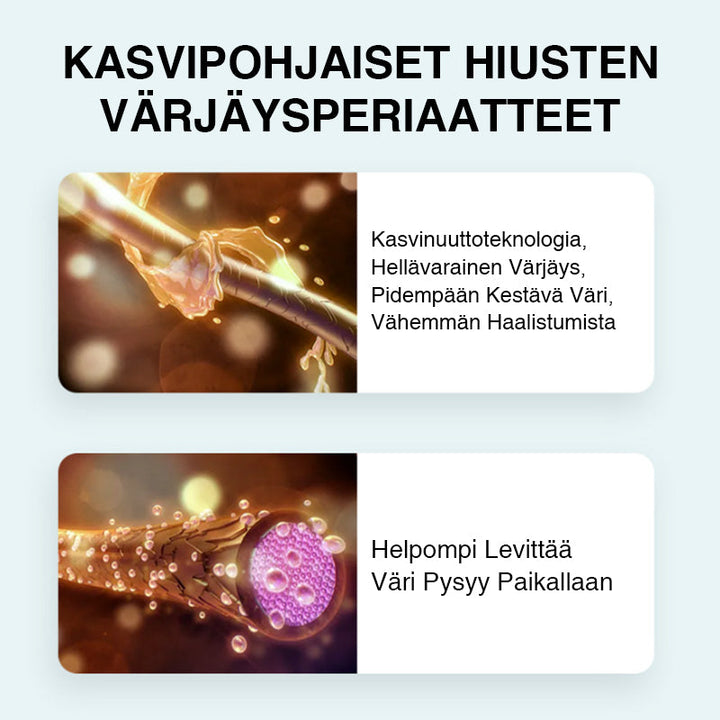 Vegetabilsk hårfarve til kvinder, kastanjebrun, 80 ml, uden hydrogenperoxid, naturlig og sikker farvning.