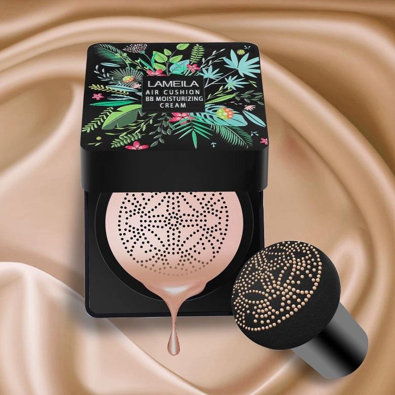 Dame Air Cushion BB Cream med smuk nuance, rund air cushion-pakke, naturlig og fejlfri makeup-base.