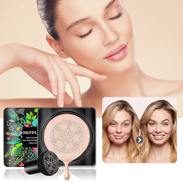 Dame Air Cushion BB Cream med smuk nuance, rund air cushion-pakke, naturlig og fejlfri makeup-base.
