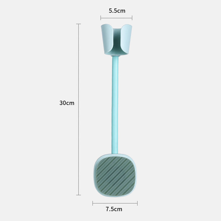 Håndfri hårtørrerholder til plastikfliser, justerbar højde og vinkel, fås i 3 farver, til hjemmebrug.