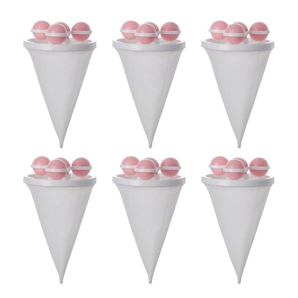 Svømmende filternet til vaskemaskine, lyserøde og blå farver, opsamler hår og snavs, tøjrensning, polyester, 17,5x9,2 cm