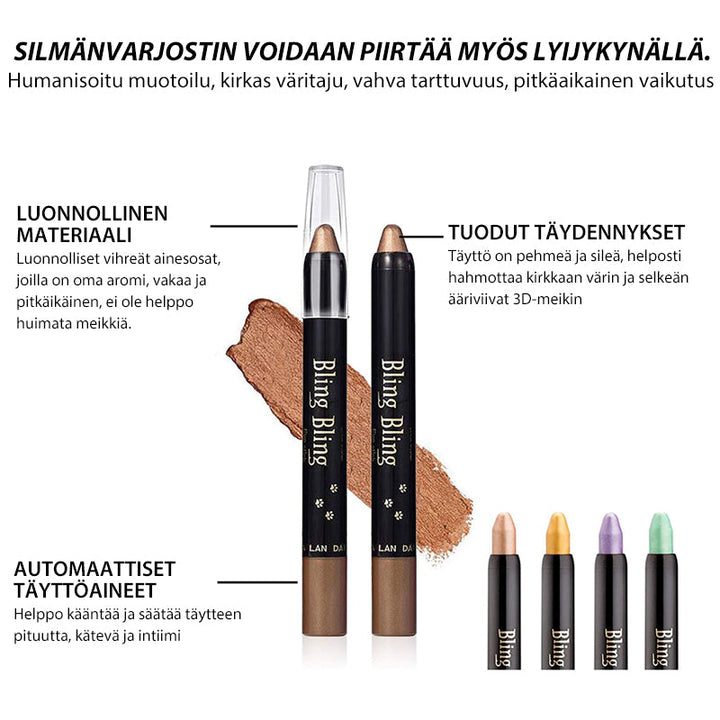 Kremet fremhævende øjenskyggepen til damer, langtidsholdbar, rig på pigmenter, velegnet til alsidige looks og hudtyper