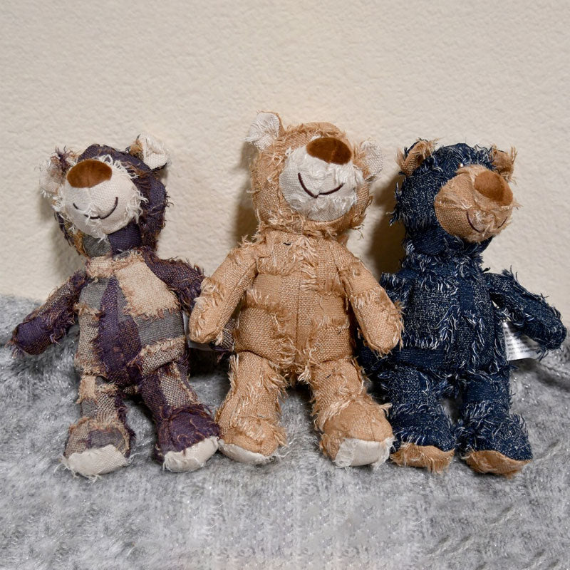Holdbar bamse til hundelegetid, blød og sikker; perfekt tyggelegetøj til hundens tandsundhed.